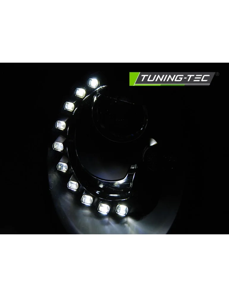 Phares à LED noirs pour VW NEW BEETLE 06-12
