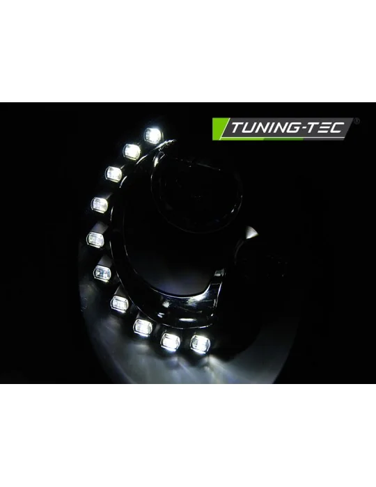 Phares à LED noirs pour VW NEW Beetle (2006 - 2012)