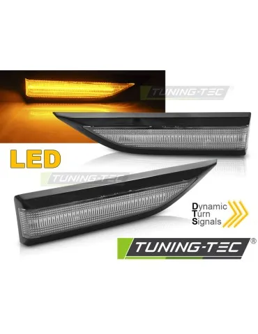 Répétiteurs latéraux à LED noirs blancs pour VW T6 15-19