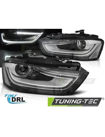 Phares noirs pour AUDI A4 B8 12-15