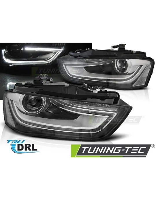Phares noirs pour Audi A4 B8 (2012 - 2015)