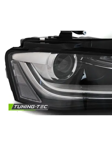 Phares noirs pour AUDI A4 B8 12-15