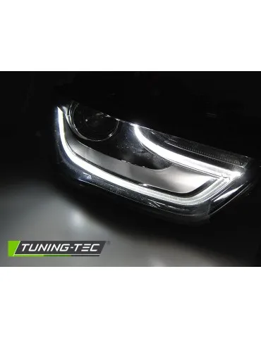 Phares noirs pour AUDI A4 B8 12-15