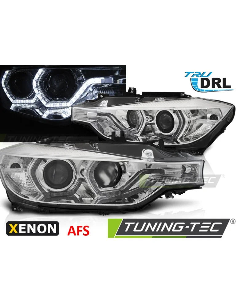 Phares au xénon chromés pour BMW F30/F31 10.11 05.15