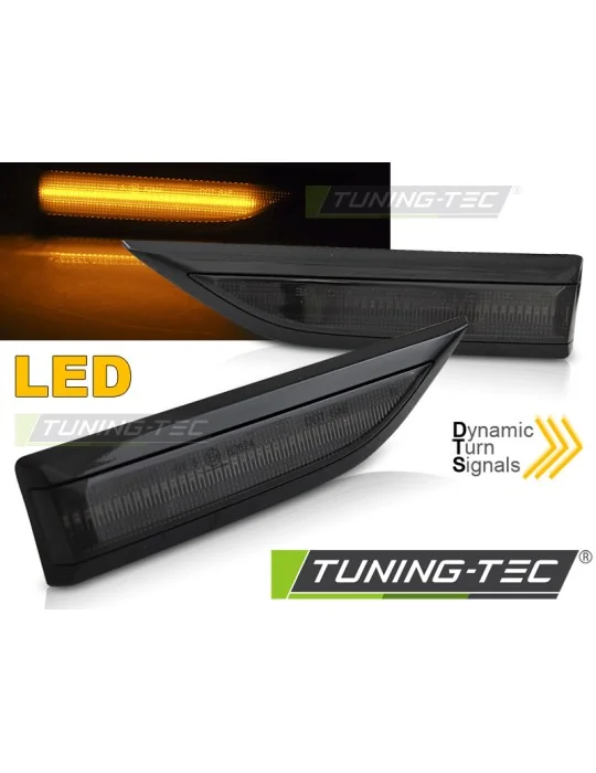 Répétiteurs latéraux à LED noirs fumés pour VW T6 (2015 - 2019)