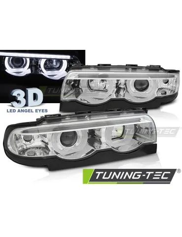 Phares à LED chromés pour BMW E38 94-01