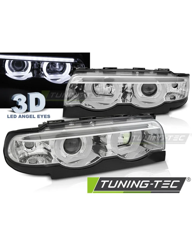 Phares à LED chromés pour BMW E38 94-01