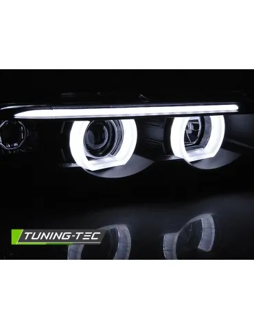 Phares à LED noirs pour BMW E38 94-01