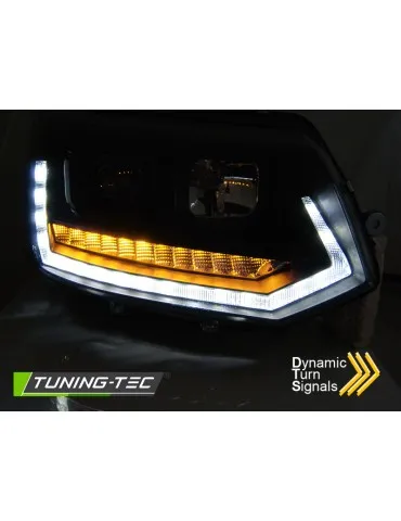 Phares noirs pour VW T5 2010-2015