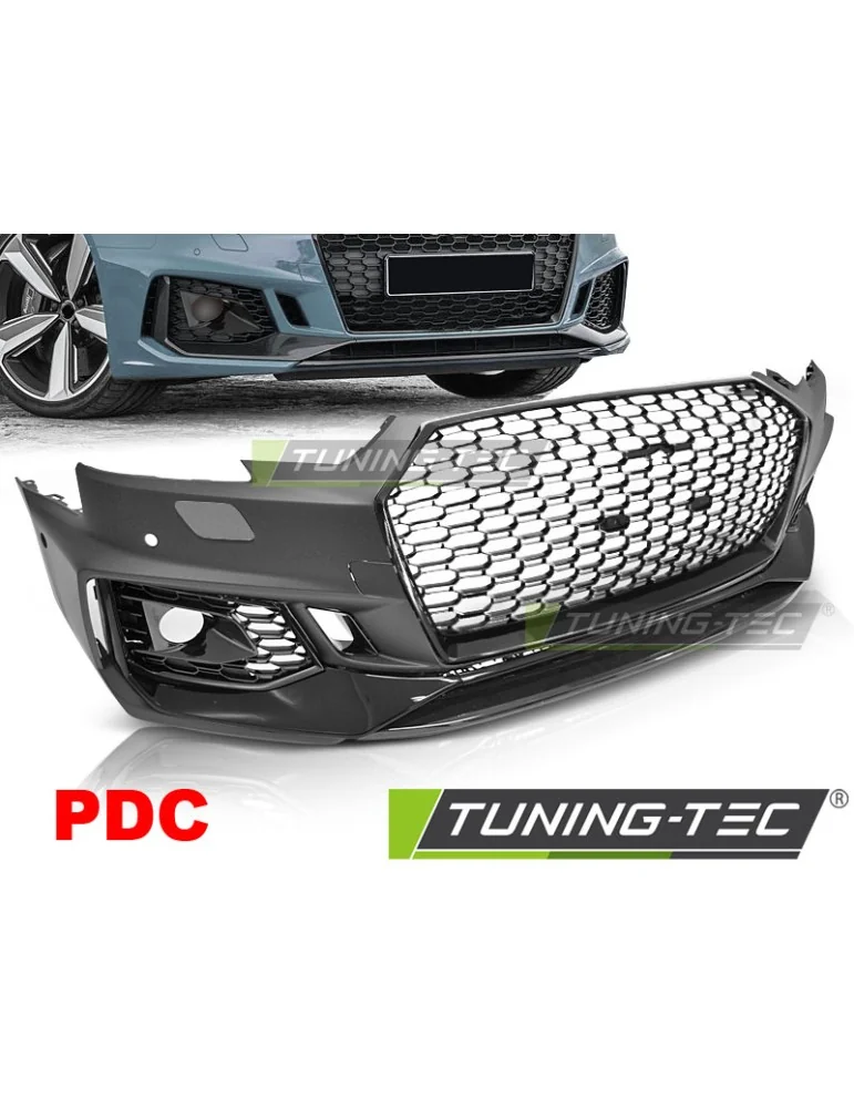 Pare-chocs avant noir pour AUDI A4 B9 08.15-19