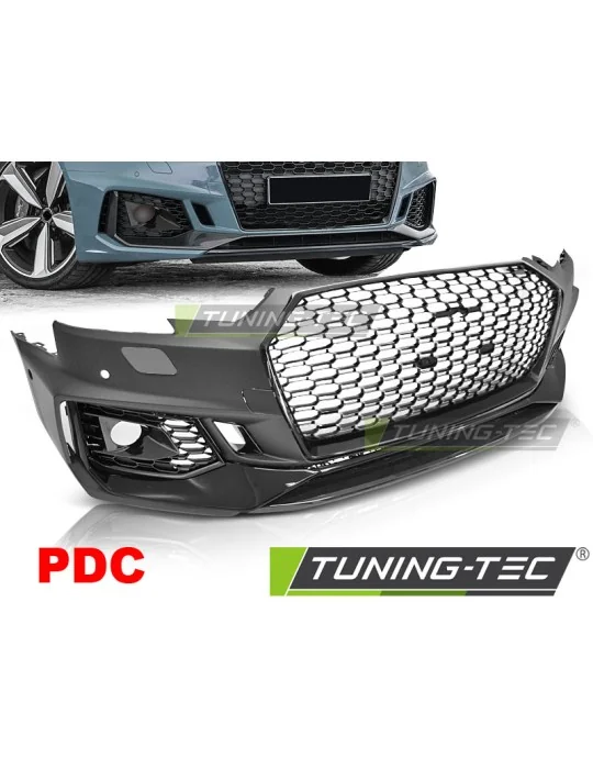 Pare-chocs avant noir pour Audi A4 B9 (2015 - 2019)