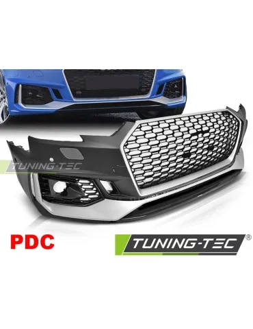Pare-chocs avant noir pour AUDI A4 B9 08.15-19