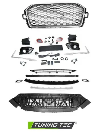 Pare-chocs avant noir pour AUDI A4 B9 08.15-19