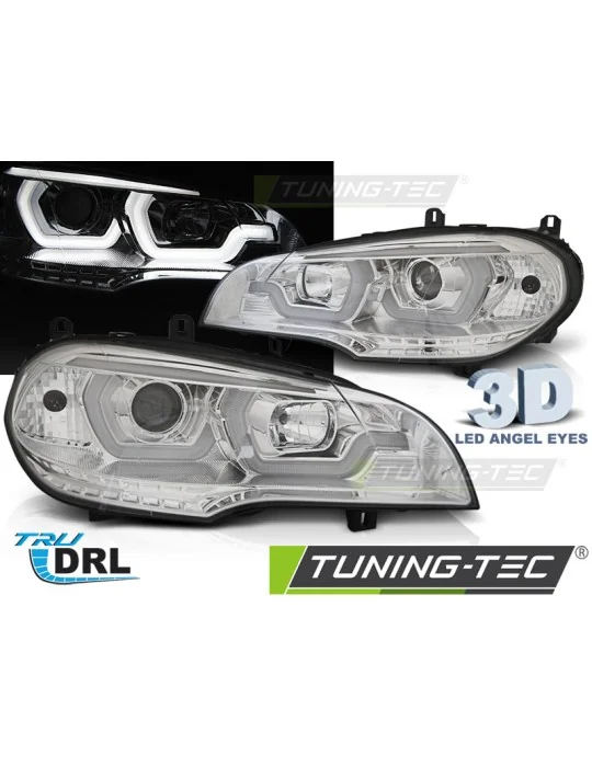 Phares chromés pour BMW X5 E70 (2007 - 2013)