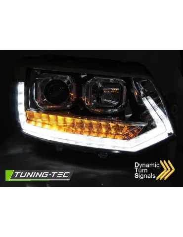 Phares chromés pour VW T5 2010-2015