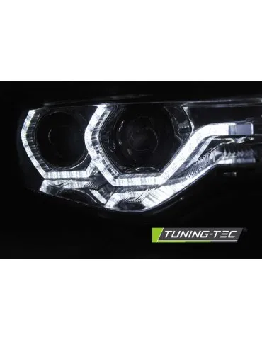 Phares au xénon chromés pour BMW F30/F31 10.11 05.15