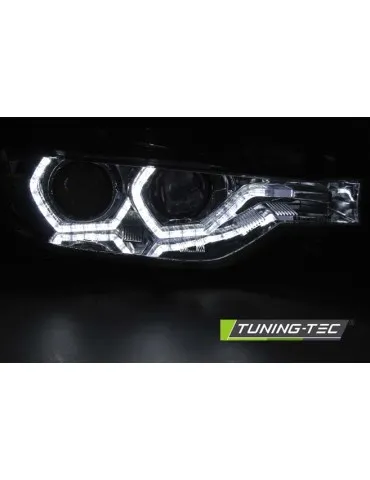 Phares au xénon chromés pour BMW F30/F31 10.11 05.15