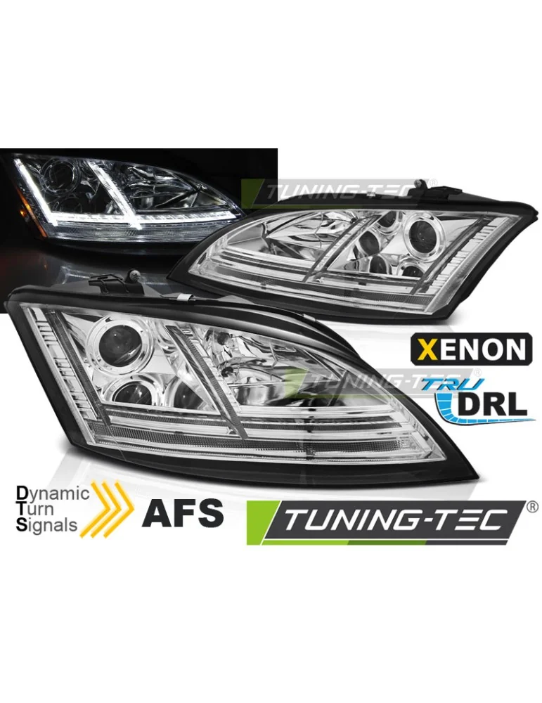 Phares au xénon chromés pour AUDI TT 06-10 8J AFS