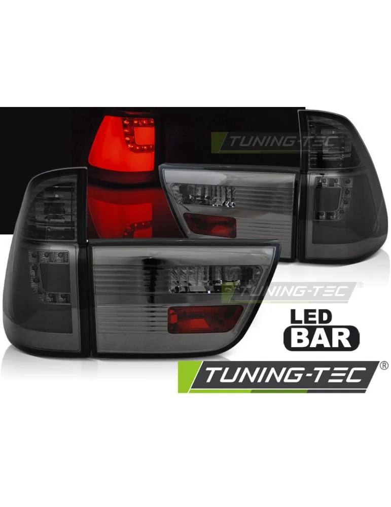 Feux arrière à LED fumés pour BMW X5 E53 09.99-10.03
