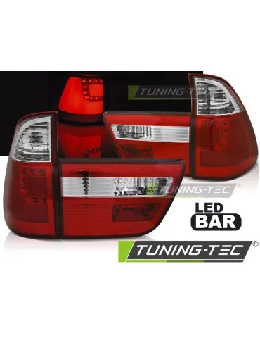 Feux arrière à LED rouges pour BMW X5 E53 09.99-10.03