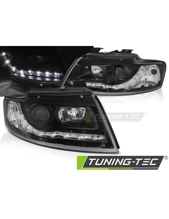 Phares à LED noirs pour Audi A4 B6 Cabriolet (2002 - 2006)