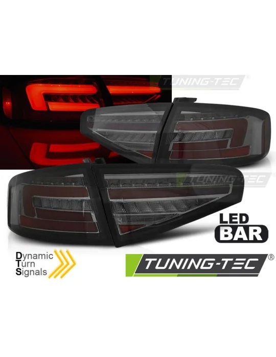 Feux arrière à LED fumés pour Audi A4 B8 Berline (2012 - 2015)