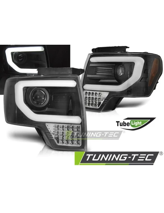 Phares à LED noirs pour Ford F150 MK12 (2008 - 2014)