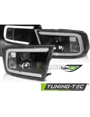 Phares à LED noirs pour DODGE RAM 09-18