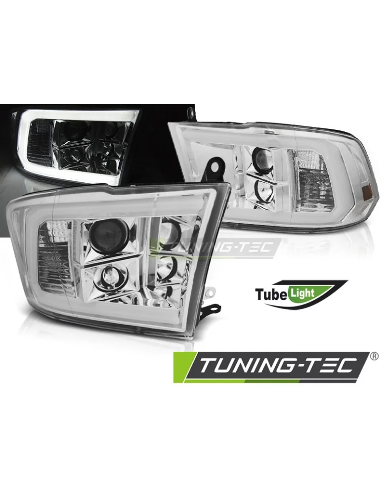 Phares à LED chromés pour DODGE RAM 09-18