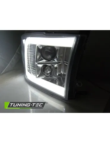 Phares à LED chromés pour DODGE RAM 09-18
