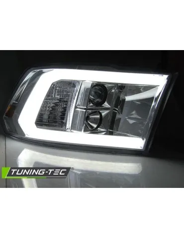 Phares à LED chromés pour DODGE RAM 09-18