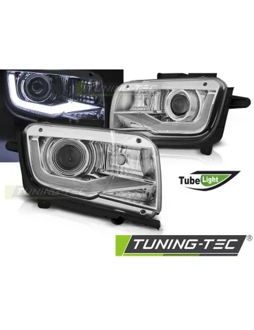 Phares à LED chromés pour CHEVROLET CAMARO 09-13