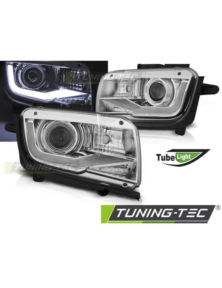 Phares à LED chromés pour CHEVROLET CAMARO 09-13