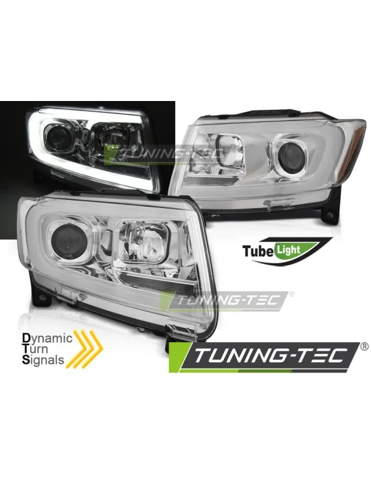 Phares à LED chromés pour Chrysler Jeep Grand Cherokee (2011 - 2013)