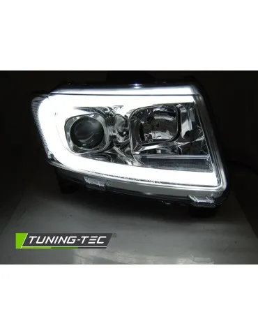 Phares à LED chromés pour CHRYSLER JEEP GRAND CHEROKEE 11-13