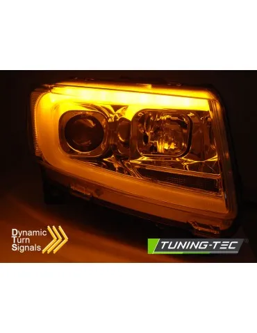 Phares à LED chromés pour CHRYSLER JEEP GRAND CHEROKEE 11-13