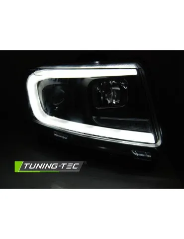 Phares à LED noirs pour CHRYSLER JEEP GRAND CHEROKEE 11-13