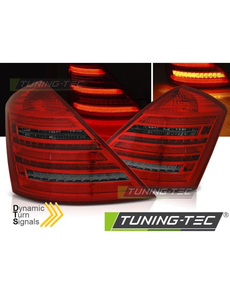Feux arrière à LED fumés rouges pour MERCEDES W221 S-KLASA 05-09