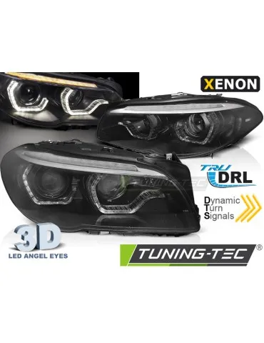 Phares au xénon noirs pour BMW F10/F11 10-13