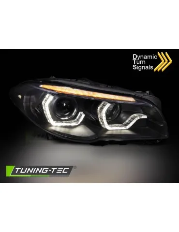 Phares au xénon noirs pour BMW F10/F11 10-13