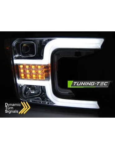 Phares à LED chromés pour FORD F150 MK13 17-20
