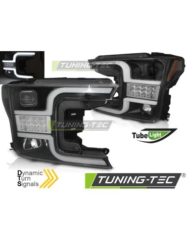 Phares à LED noirs pour FORD F150 MK13 17-20