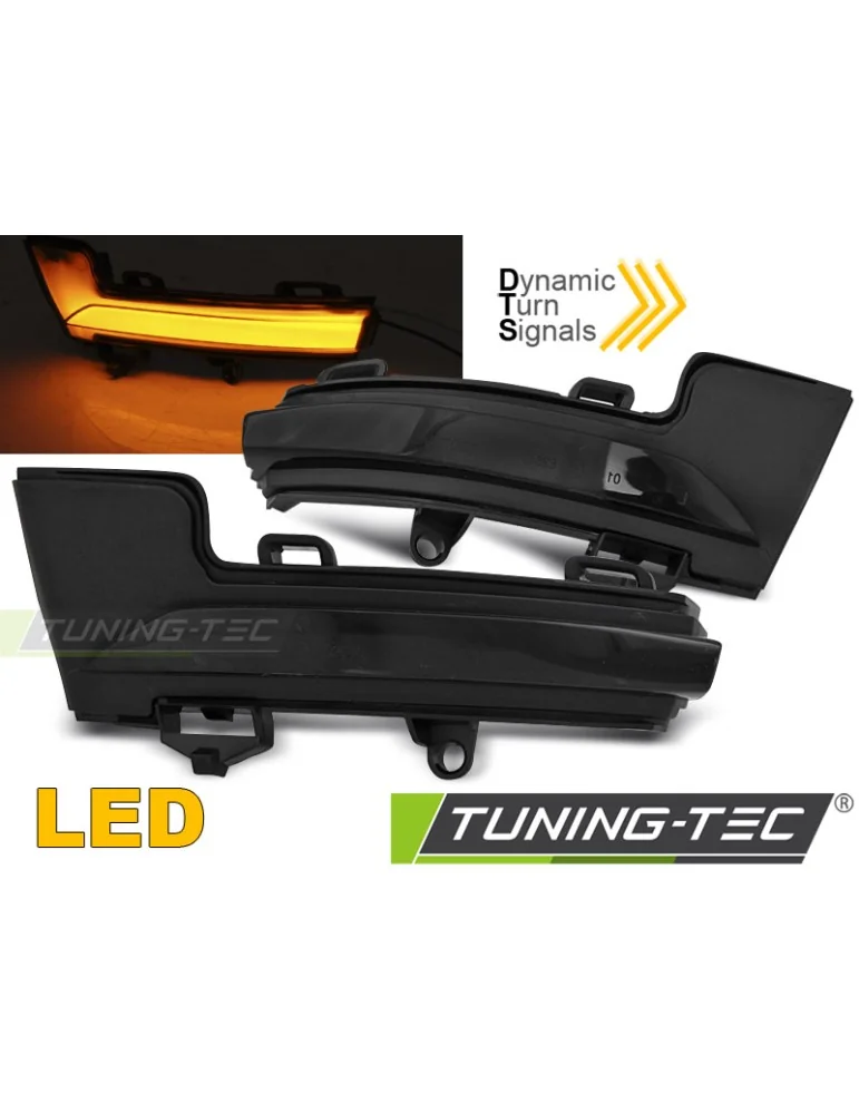Répétiteurs latéraux à LED fumés pour SKODA OCTAVIA III 12-20