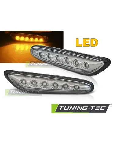 Répétiteurs latéraux à LED chromés pour BMW E46 E60 E87 E90