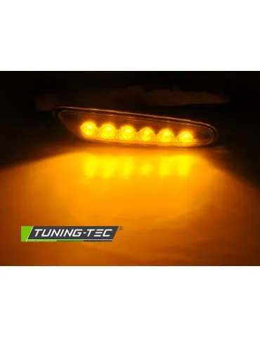 Répétiteurs latéraux à LED chromés pour BMW E46 E60 E87 E90