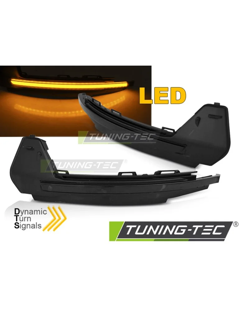Répétiteurs latéraux à LED fumés pour AUDI A1 10-18