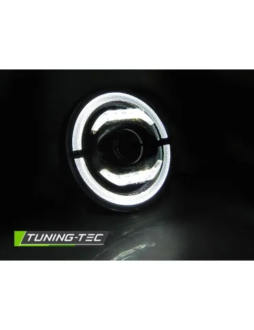 Phares à LED noirs pour CHRYSLER JEEP WRANGLER TJ LJ JK 96-18 EYE