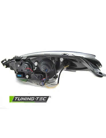 Phares à LED chromés pour PEUGEOT 207 05.06-06.12 W/MOTOR
