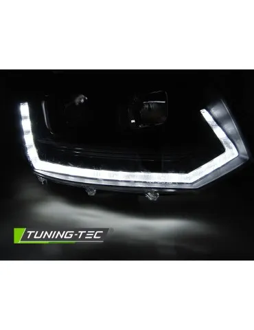 Phares noirs pour VW T5 2010-2015