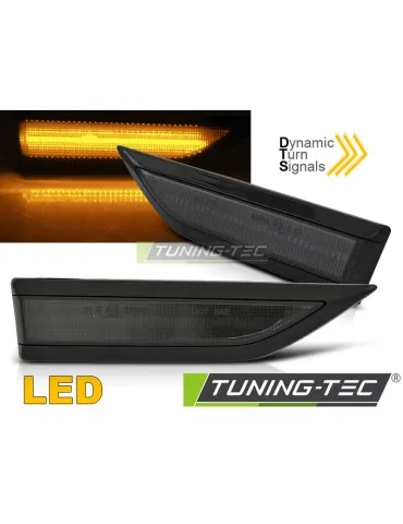 Répétiteurs latéraux noirs fumés pour VW CADDY 15